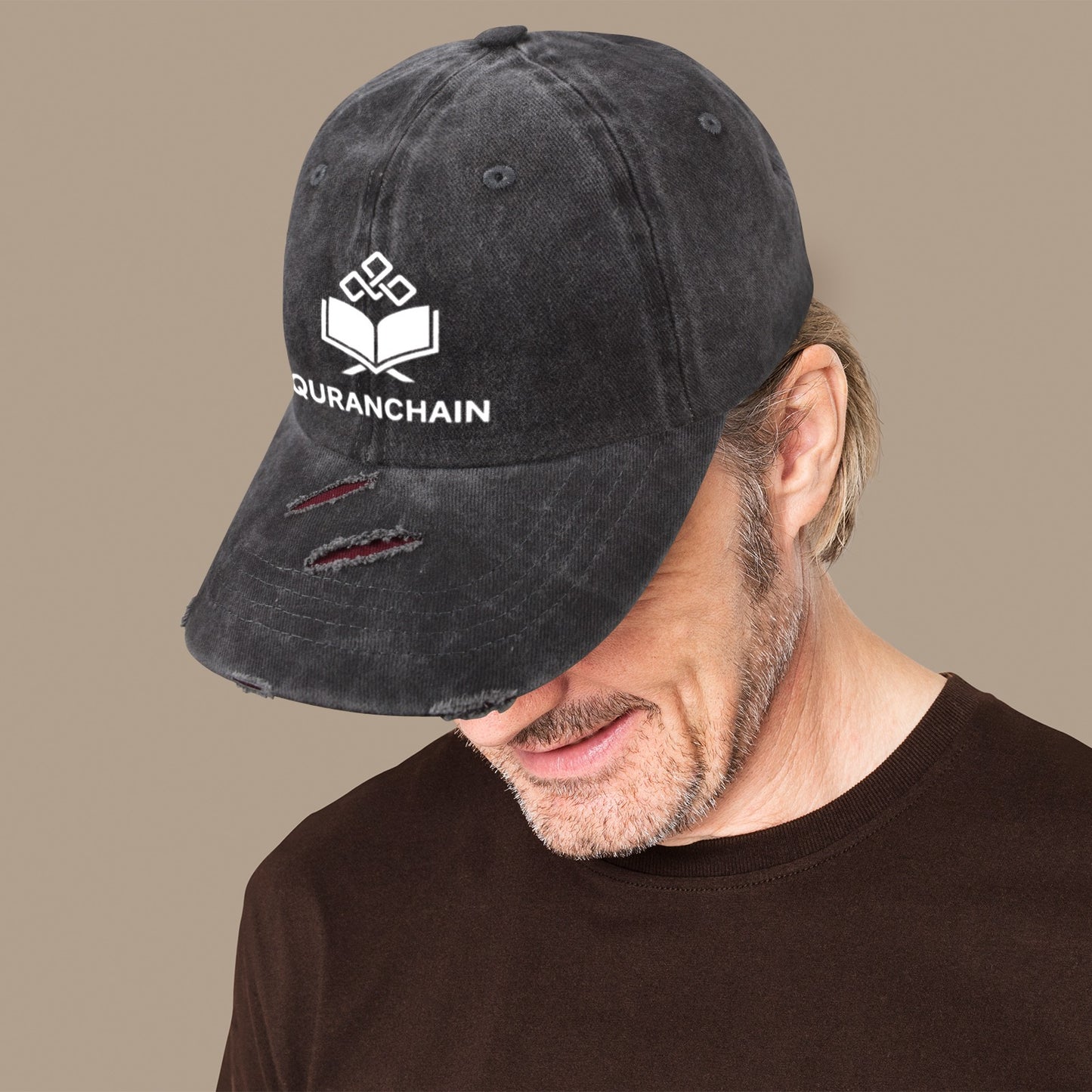 QuranChain® Distressed Baseball Cap – USA Edition