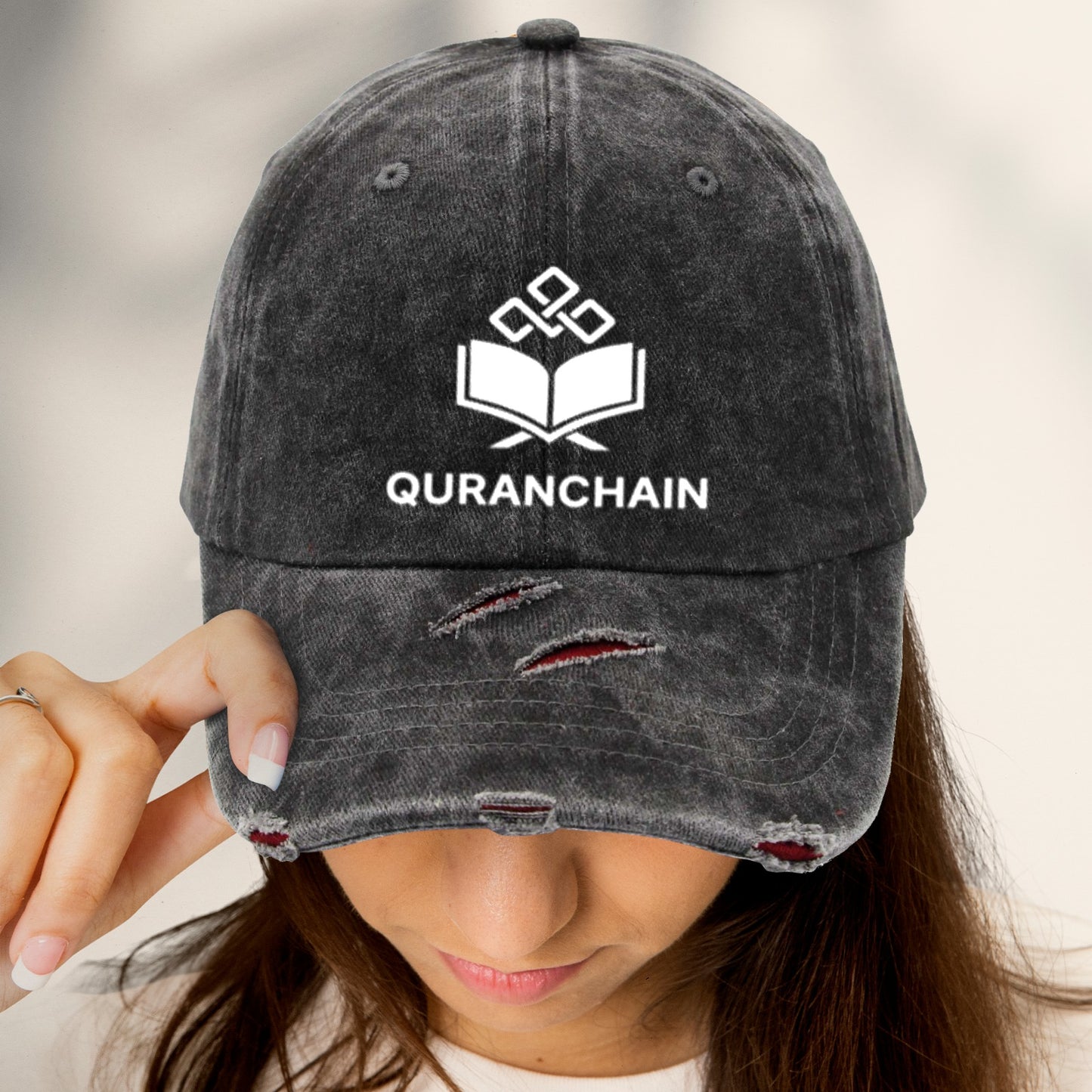QuranChain® Distressed Baseball Cap – USA Edition