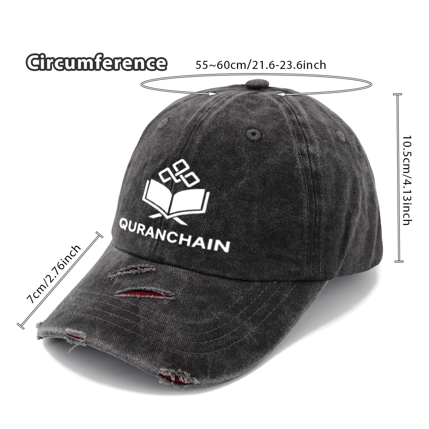 QuranChain® Distressed Baseball Cap – USA Edition