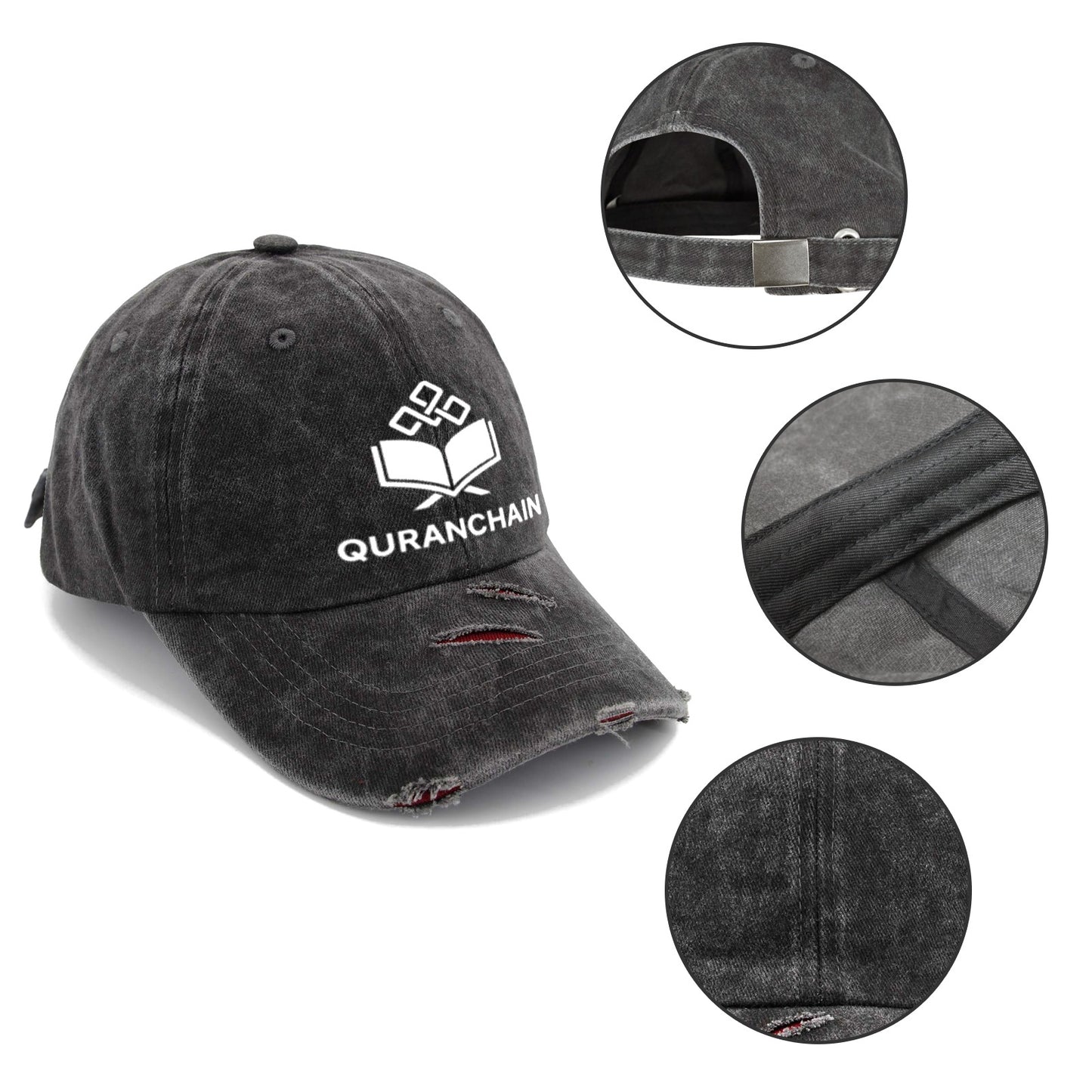 QuranChain® Distressed Baseball Cap – USA Edition