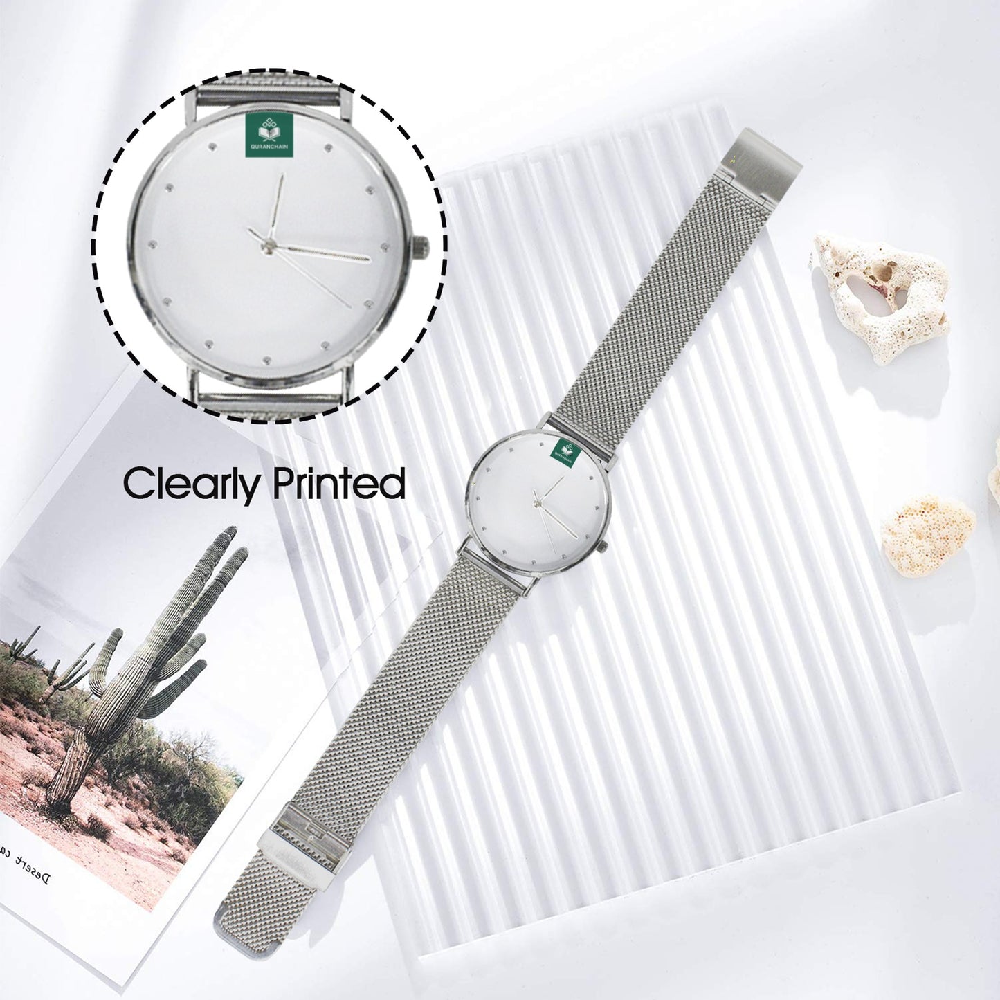 QuranChain® Stainless Steel Custom Men’s Watch – Business & Leisure Edition